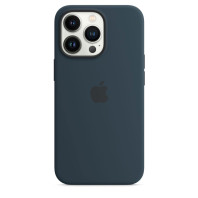 Чехол LUX Silicone Case на iPhone 13 Pro Abyss Blue with MagSafe